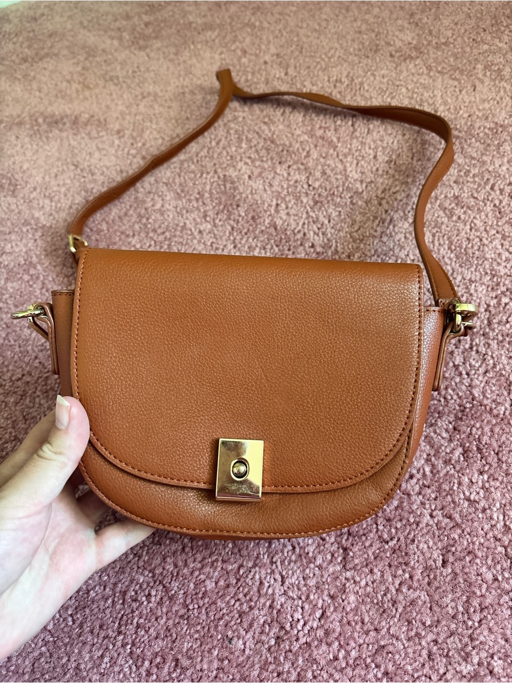 Brown crossbody purse
